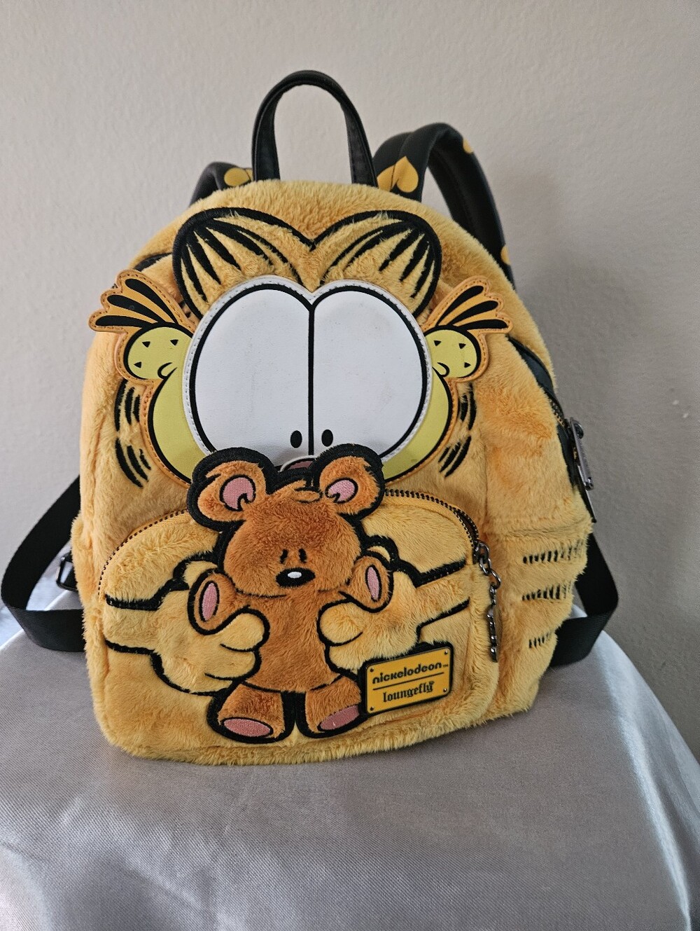 Nickelodeon Loungefly Garfield Plush Backpack